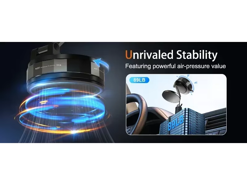 360° Magnetic Phone Holder– Strong Suction, Full Rotation, Fits All Phones