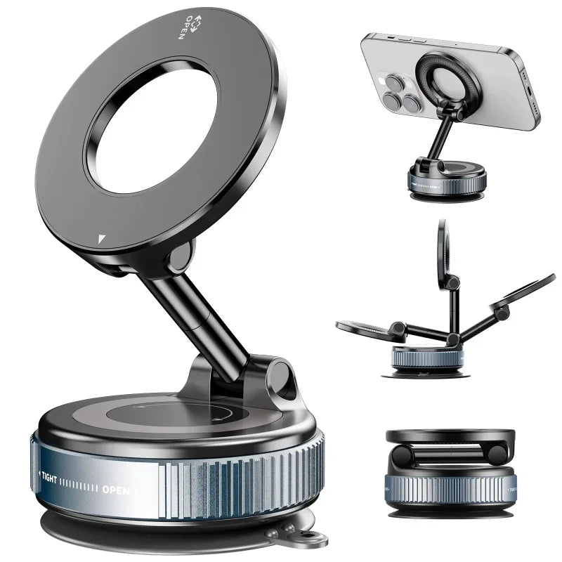 360° Magnetic Phone Holder– Strong Suction, Full Rotation, Fits All Phones